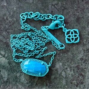 Rare Kendra Scott Turquoise Elisa Necklace